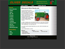 Tablet Screenshot of oliverdecals.com